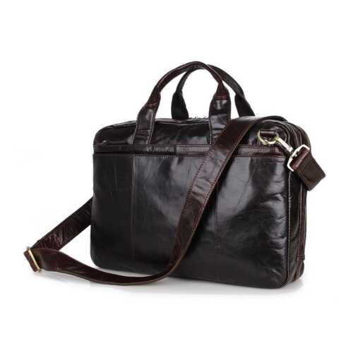 Сумка мужская кожаная Кошелькофф 7092BN коричневая в Империя сумок