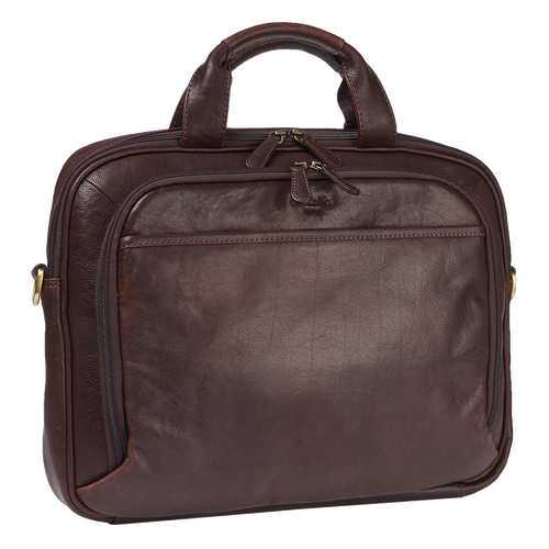 Сумка-папка для документов мужская Dr.Koffer M402720-245 коричневая в Империя сумок