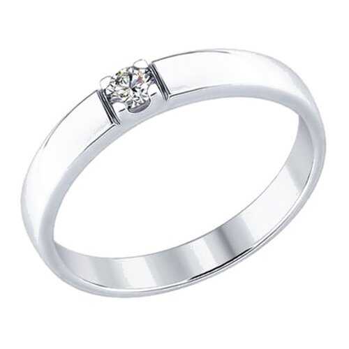 Кольцо женское SOKOLOV из серебра со Swarovski Zirconia 89010057 р.18 в Империя сумок