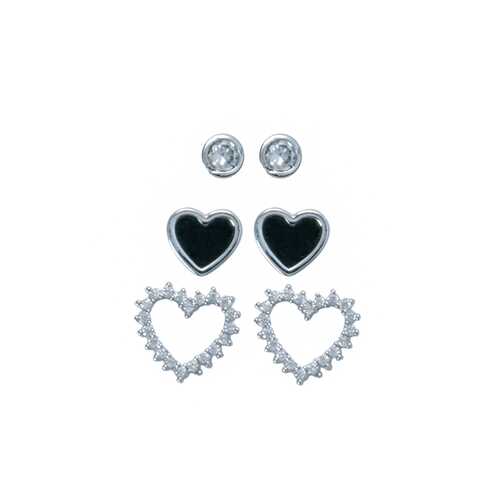 Серьги Corona style B005E1117881K032-SILVER в Империя сумок
