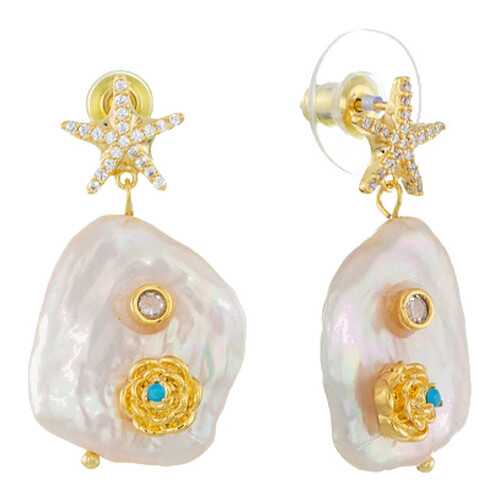 Серьги Corona Style B006E10864 золотистые в Империя сумок
