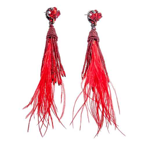 Серьги Jaffrey de Marenta ER808016 красные, бордовые в Империя сумок