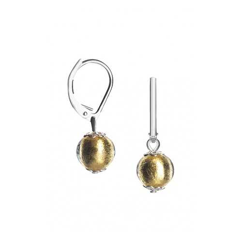 Серьги Perla Piccolo Argento 09030704 золотистые в Империя сумок