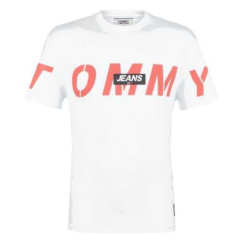 Футболка мужская Tommy Jeans DM0DM07856 белая L в Империя сумок