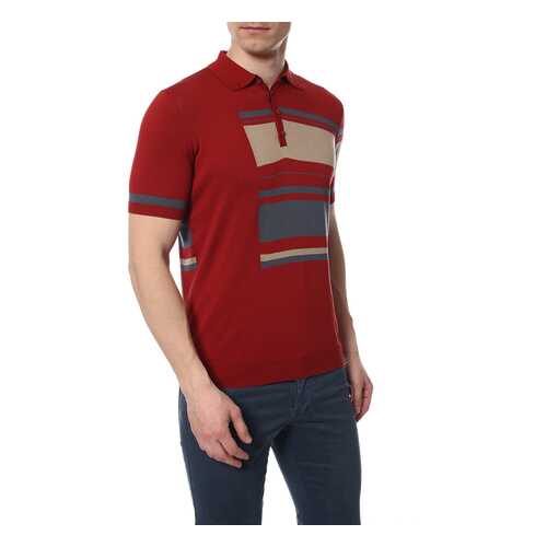 Футболка-поло мужская Tru Trussardi 520321 красная XL в Империя сумок