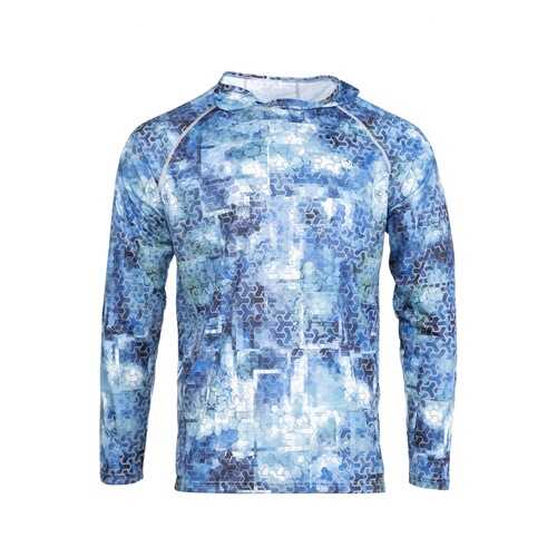 Лонгслив мужской FHM Mark Hoodie голубой M в Империя сумок