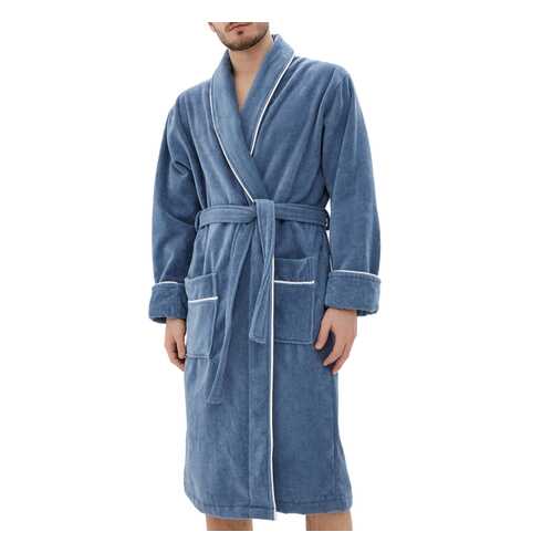 Халат махровый Мужской Luisa Moretti 6070 dark blue голубой S в Империя сумок