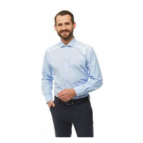 Рубашка мужская Conti Uomo 8393-32-06 синяя XL в Империя сумок