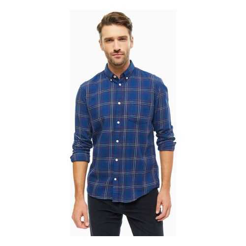 Рубашка мужская TOM TAILOR 1013528-19559 синяя 2XL в Империя сумок