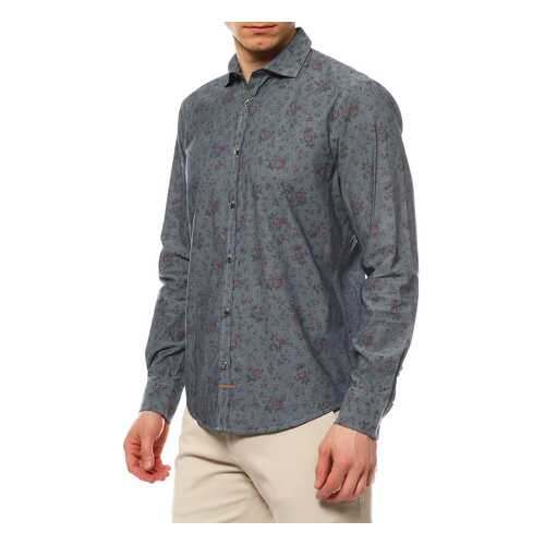 Рубашка мужская TRU TRUSSARDI 524081 синяя XL в Империя сумок