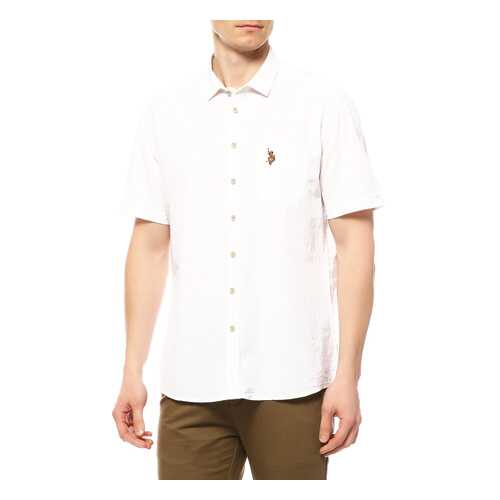 Рубашка мужская U.S. POLO ASSN. G081SZ0040ELFY18Y белая M в Империя сумок