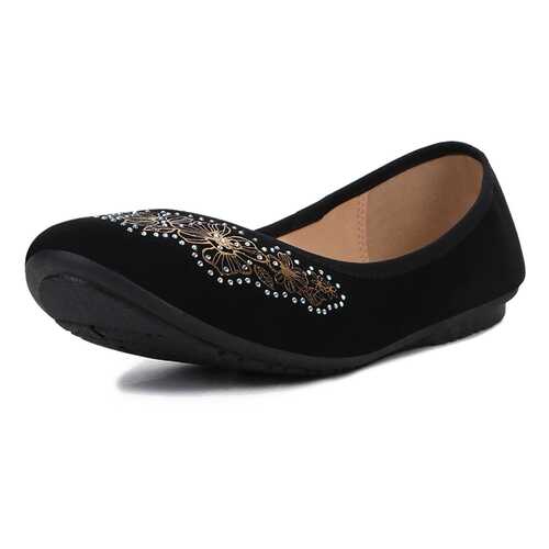 Балетки женские T.Taccardi 28406130 черные 40 RU в Империя сумок