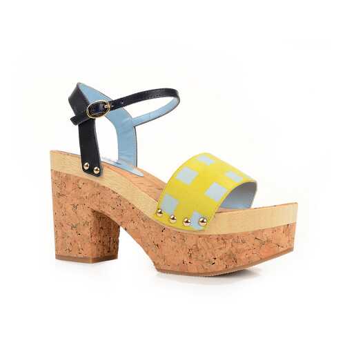 Босоножки женские Studio Pollini SA16549I0KT3140A желтые 36 RU в Империя сумок