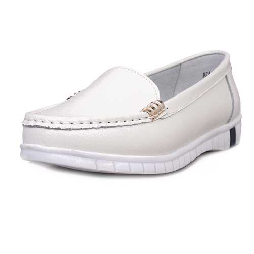 Мокасины женские Alessio Nesca Comfort 710018746 белые 37 RU в Империя сумок