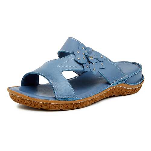 Шлепанцы женские Alessio Nesca Comfort 710018219 голубые 41 RU в Империя сумок