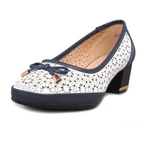 Туфли женские T.Taccardi 27306460 белые/синие 37 RU в Империя сумок