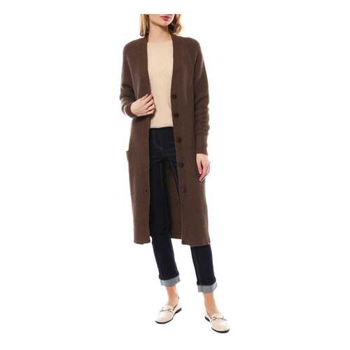 Пальто женское Mir cashmere YWI16-001 коричневое XL в Империя сумок