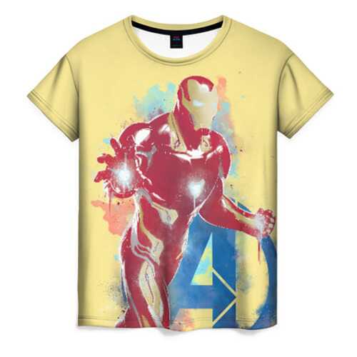 Футболка женская ВсеМайки Iron Man разноцветная 4XL в Империя сумок